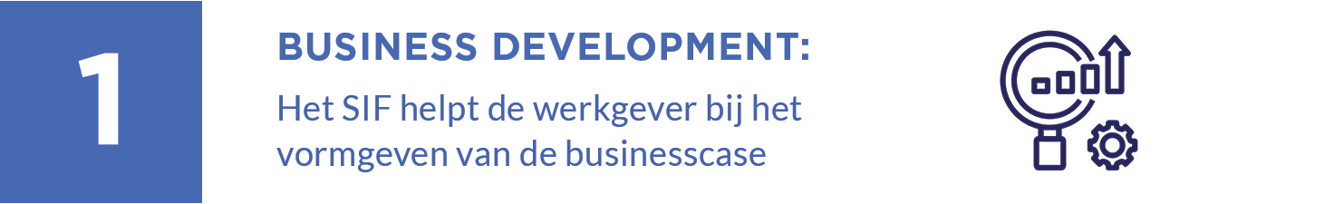 1. Business Development: het SIF helpt de werkgever bij het vormgeven van de businesscase